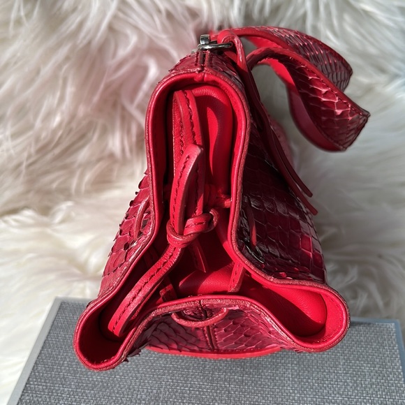 Authentic Vintage TOD’S ‘Candy Sera’ Mini Bag ~ in Red Python - Picture 11 of 15